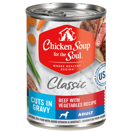 UPC: 0819239014111 | Chicken Soup for the Soul Beef with Vegetables in Gravy Adult Wet Dog Food (12 x 13.00oz. Case)