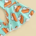 thumbnail image 6 of Okbabeha Toddler Baby Girl Thanksgiving Clothes Letter Print Crewneck Sweatshirt Tops Pumpkin Pie Flare Pants Cute Outfit, 6 of 7