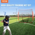 thumbnail image 2 of VEVOR Filet d'Entraînement de Baseball et Softball 7 X 7 Pi, Filet d'Entraînement de Baseball Portable pour Frapper, Frapper, Attraper et Lancer, Équipement de Baseball avec Filet Arrière, Aides à l'Entraînement, 2 of 9