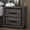 Gray, variant on Two-tone gray bedside table / Ideal for storing items in bedroom