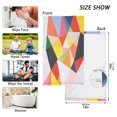thumbnail image 6 of Yayeee 100% Cotton Hand Towels for Bathroom 16" x 28" Soft Absorbent Kitchen Towel, Purple Triangles, 6 of 7