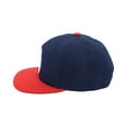 thumbnail image 3 of WITHMOONS Illuminati Patch Snapback Hat Flat Brim Baseball Cap AL21307 (Navy), 3 of 5