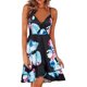 thumbnail image 2 of Vestido HUOGUO, sin mangas, cuello en V, estampado casual, para mujer, 2 of 5