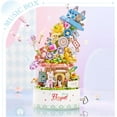 thumbnail image 3 of SKQIT Falls Building Blocks Rotating Music Box Set,Candy Flower Bonsai Botanical Collection with Light,Home Decor, 3 of 14