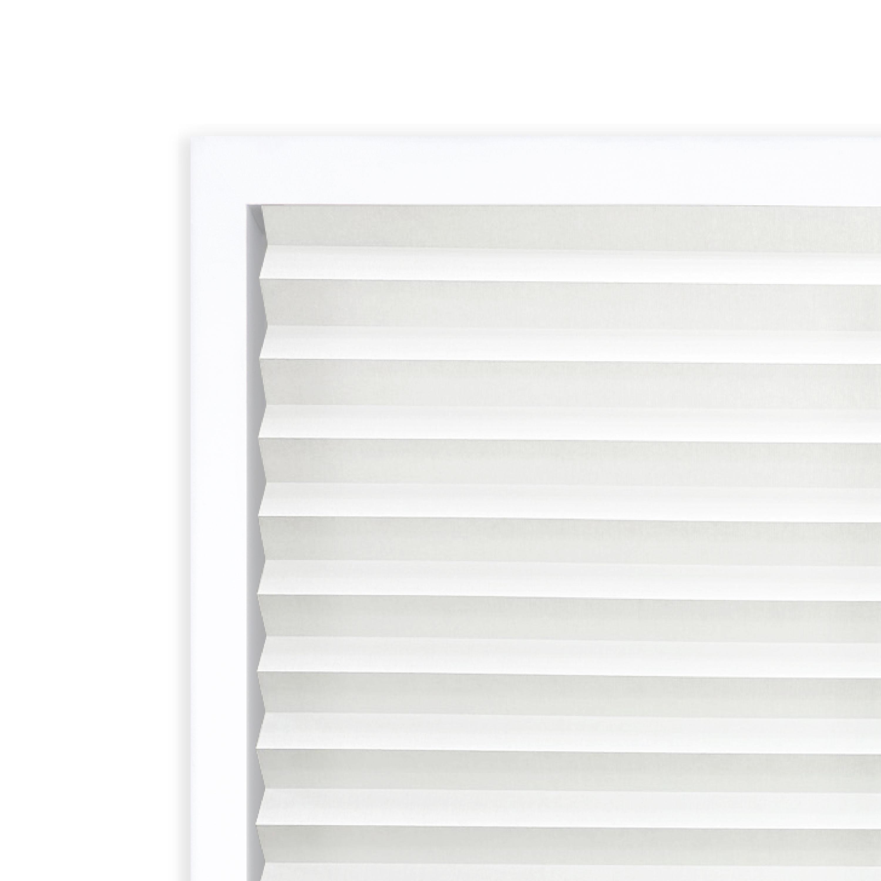 Regal Living No Tool 4-Pack Light Filtering Pleated Shade, White - 36" W x 72" L