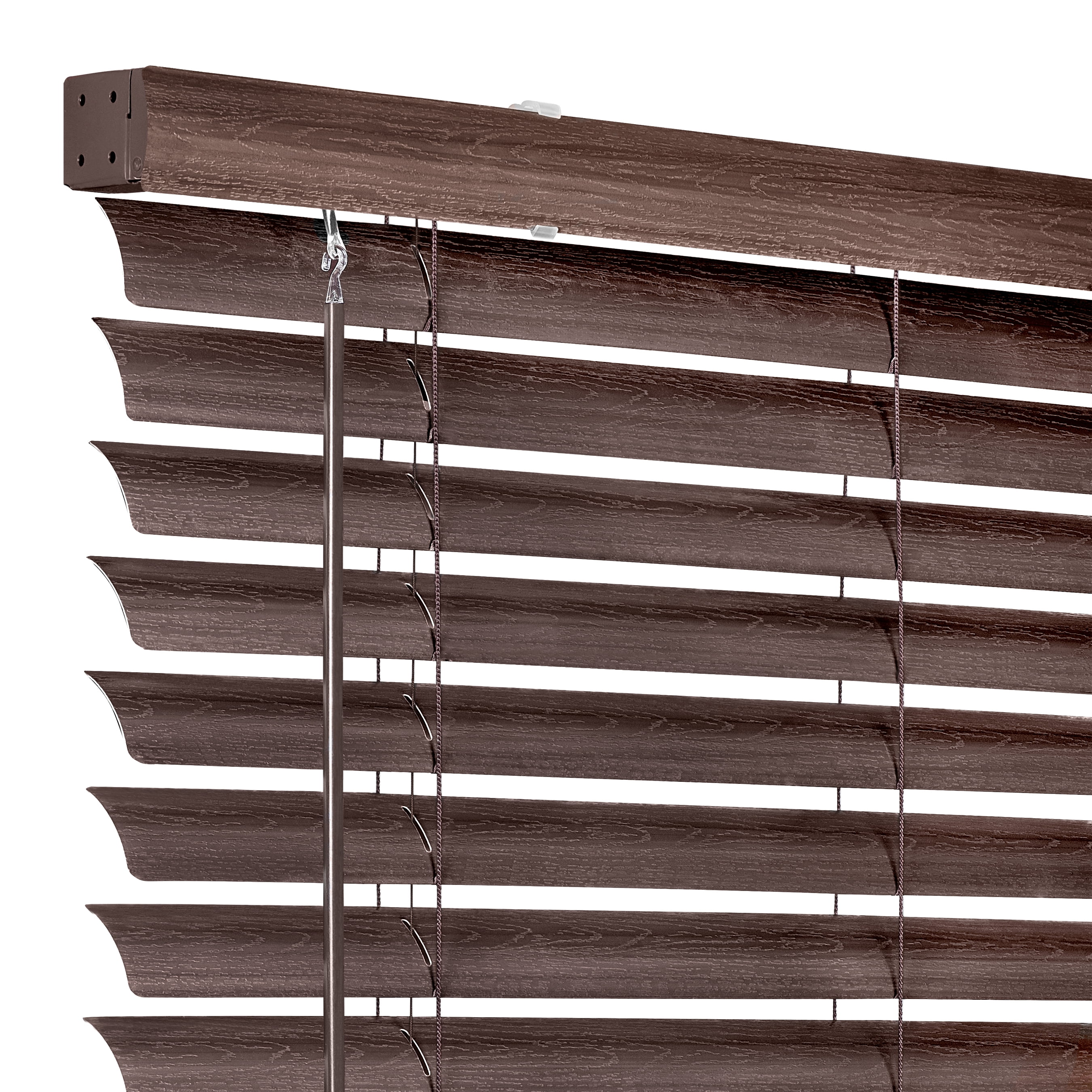 Achim 2" Cordless Vinyl Venetian Blinds Brown, 27 " x 64.00"