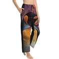 thumbnail image 6 of Salouo Abstract Pattern Penguin Print Women's Pajama Pants Casual Loose Sweatpants PJs Flowy Pants Drawstring Palazzo for Women Wide Leg Pants Lounge Pajama -XX-Large, 6 of 8