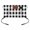 Black White, variant on Brown White Buffalo Check Waist Server Aprons, Farmhouse Plaid Modern Geometric Aprons for Women with Pockets, Waitress Apron, Waiter Half Apron for Cooking