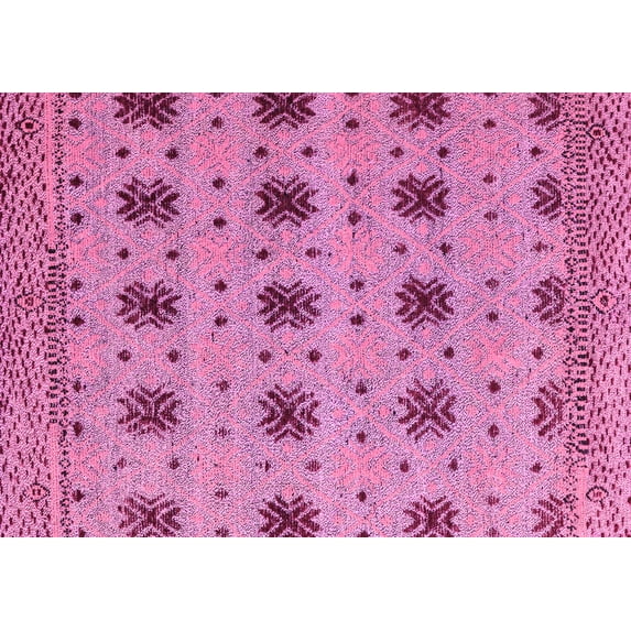Ahgly Company Indoor Rectangle Abstract Purple Modern Area Rugs, 2' x 3'