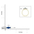 thumbnail image 4 of ANGARA Natural Classic Round Sapphire Three Stone Ring in 14K Yellow Gold for Women (Size-5mm) | September Birthstone, Birthday, Anniversary, Jewelry Gift for Women | Natural Blue Sapphire Ring, 4 of 9