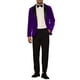 thumbnail image 2 of BLAZER DE VELVET CHIC PARA HOMBRE DE UNA BOTÓN TRAJE DE FIESTA PROM TUXEDO CHAQUETA DE CENA L PÚRPURA OSCURO, 2 of 6