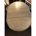 thumbnail image 5 of 5-Pc Round Panel Wood Dining Set in Gray/Black Stone, 5 of 8