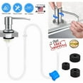 thumbnail image 2 of KLYNE - Soap Dispenser Brass Brushed Nickel Pump Bottle 47" Extension Tube Kit Kitchen, 2 of 6