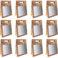 thumbnail image 1 of Bolsa de papel Kraft de 12 piezas, bolsa de regalo con ventana, bolsas de papel Kraft marrón, para envolver regalos de banquetes, galletas, dulces, 1 of 5