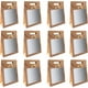 thumbnail image 1 of Bolsa de papel Kraft de 12 piezas, bolsa de regalo con ventana, bolsas de papel Kraft marrón, para envolver regalos de banquetes, galletas, dulces, 1 of 5