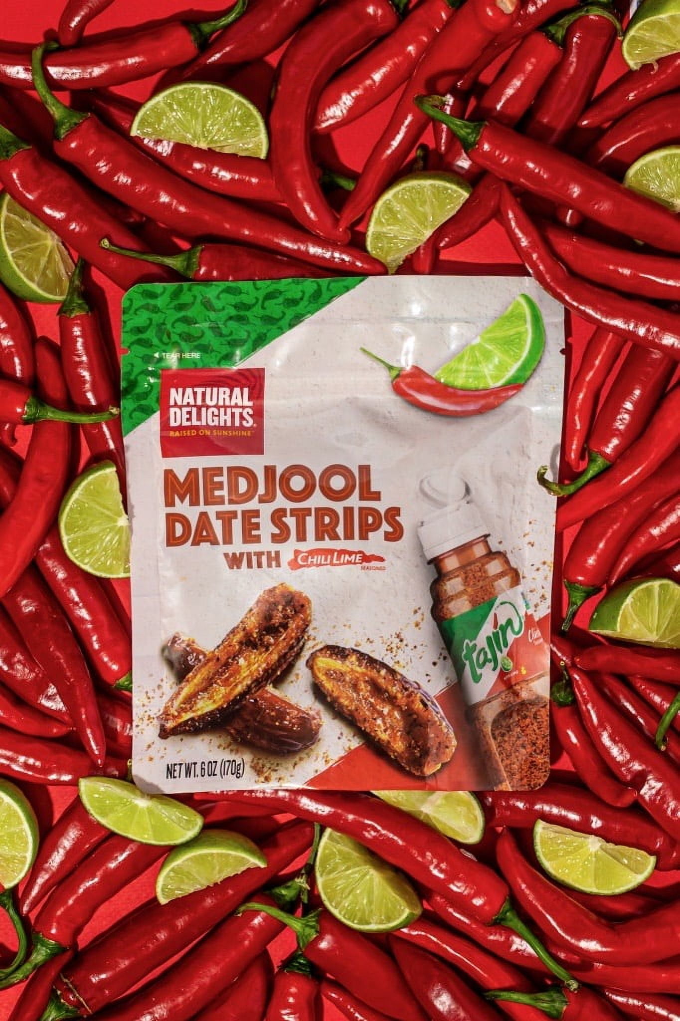 Natural Delights Medjool Date Strips with Tajin 6oz.