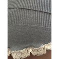 thumbnail image 4 of Women Knitted Skirt With Contrast Lace , Elegant Slim Knit Bottom, Stylish Daily Wear Skirt For Leisure Outings, 4 of 8