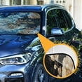 thumbnail image 3 of Qxltty Brown and Beige Flowers Pattern Car Windshield Sunshades Foldable UV Rays Sun Visor Protector Keep Your Vehicle Cool 53×23.5in, 3 of 8