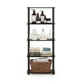 thumbnail image 5 of Furinno Turn-S-Tube 5-Tier Square Tubes Display Shelf, Dark Cherry/Black, 5 of 5