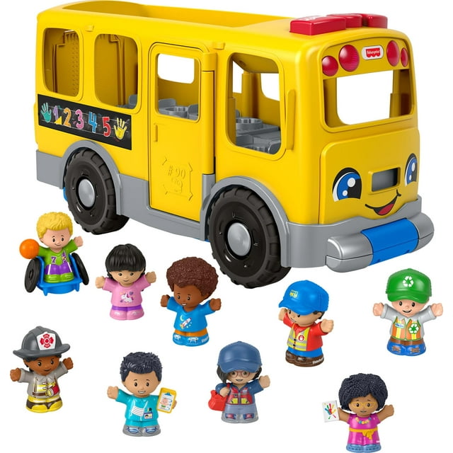 Autobús escolar de juguete Fisher-Price Little People con figuras de 1 año o más