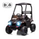 thumbnail image 2 of Coche eléctrico infantil 12V UTV todoterreno - Control remoto para padres - Suspensión de resorte, luces LED - Música, cinturón de seguridad, puertas abatibles, puerto AUX - Regalo ideal - Negro, 2 of 7