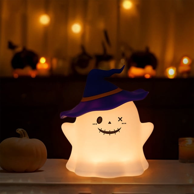 Luz nocturna de silicona, decoraciones navideñas, luces nocturnas espeluznantes de Halloween, lámparas decorativas de silicona para dormitorio, regalos para niños, luces nocturnas para dormir, se ilum