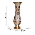 thumbnail image 2 of Brass Metal Flower Vase, 2 of 9