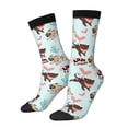 thumbnail image 1 of Balery Cute Pug Dogs Calcetas Largas con Estampado para Hombre y Mujer – Suaves y Transpirables, Talla Única (US 5-11), 1 of 6