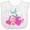 AA-White, variant on Inktastic Cute Mermaid, Pink Hair, Little Mermaid, Starfish Girls Baby Bib
