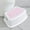 Pink,Blue,Gray, variant on ufehgfjh Toilet Stool Squatting Poop Stool Bathroom Potty Step Stool Toilet Assistance Steps Step Stool Fits All Toilets Detachable Stackable Savings