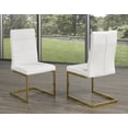 thumbnail image 2 of Fresno 5-Piece Dining Set, White/Gold<br>, 2 of 9