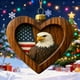 thumbnail image 1 of Christmas Animals Print Acrylic Hanging Ornament, Holiday Gifts for Family, Co-workers, Christmas Tree Decoration, 1 of 8