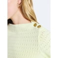 thumbnail image 5 of Free Assembly Women's Button Shoulder Sweater with Long Sleeves, Sizes XS-XXL, 5 of 6
