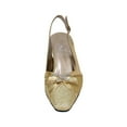 thumbnail image 2 of FLORAL Hanna Women's Wide Width Pointed Toe Slingback Dress Shoes GOLD 8.5, 2 of 6