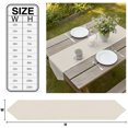 thumbnail image 3 of Thin Beige Striped Table Runner Linen Burlap Table Runner 90 Inches Long Farmhouse Modern Stripes Dresser Scarves for Kitchen Island Coffee Dining Room Party Wedding Banquet Holiday Decor 13"x90", 3 of 8