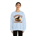 thumbnail image 3 of Adult Women's Horse Running Into Sunset Crewneck Sweatshirt, Quarter Horse, 3 of 7