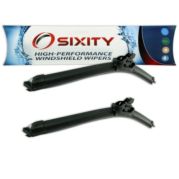 Sixity Auto XTS Frameless Front Windshield Wiper Blades compatible with Nissan Stanza