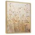 thumbnail image 2 of Designart "Whispering Gardens Of Beige Wildflowers VI" Wildflowers Floater Framed Wall Art Prints, 2 of 5