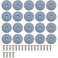 thumbnail image 1 of Deslizadores de teflón redondos para muebles, con tornillos, 20 unidades, deslizadores de teflón para muebles, deslizadores de teflón para clavar, 22 mm, 1 of 5