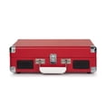 thumbnail image 5 of Crosley Cruiser Deluxe Stereo Bluetooth Portable Suitcase Record Player with 3-speed Turntable - Red - CR8005D-RE, 5 of 5