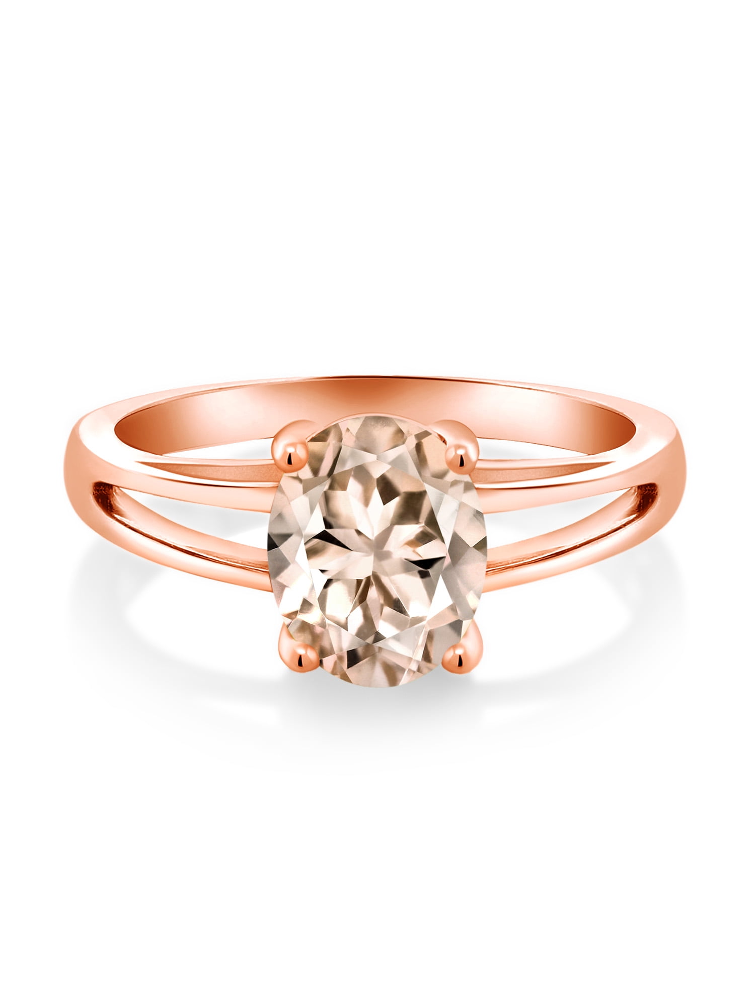 Ct Ovale Fête Morganite Solitaire Bague de Mauritius Ubuy