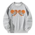 thumbnail image 1 of Sudadera para mujer Casual de moda con estampado gráfico de manga larga y cuello redondo S, 1 of 8