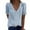 0#Blue, variant on Vivianyo HD Women Top Clothes Plus Size Fashion Women Casual Solid Short Sleeve V-Neck Lace T-Shirt Blouse Tops Flash Picks White