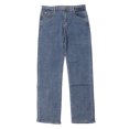 thumbnail image 1 of Pantalones rectos para mujer, cintura alta, holgados, de algodón suave, pantalones largos informales para uso diario, azul medio 29, 1 of 12