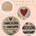 thumbnail image 3 of Grandchildren Welcome Stepping Stone - 10 Inch Resin Grandparents Gift, Spring Home Decoration for Lawn, 3 of 6