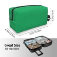thumbnail image 4 of Goofa Forestgreen Printed Toiletry Bag with Handle,Large Capacity Travel Makeup Cosmetic Bag for Women, Carry on Airport Airline Compliant Bag, 4 of 9