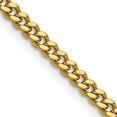 thumbnail image 2 of Chisel Stainless Steel Polished Yellow IP-plated 4.2mm Curb Chain - 30", 2 of 8