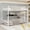 White, variant on Harper & Bright Designs Twin Over Twin Bunk Bed with Ladder, Heavy-duty Metal Bunk Bed Frame Guardrail for Boys Girls, Black