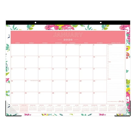 2026 Day Designer for Blue Sky Peyton 22" x 17" Monthly Desk Calendar (103631-26)