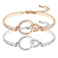 thumbnail image 2 of Joyería Diamante Melocotón Corazón Pulsera Buenas Hermanas Novias Pulsera Regalo Femenino, 2 of 2